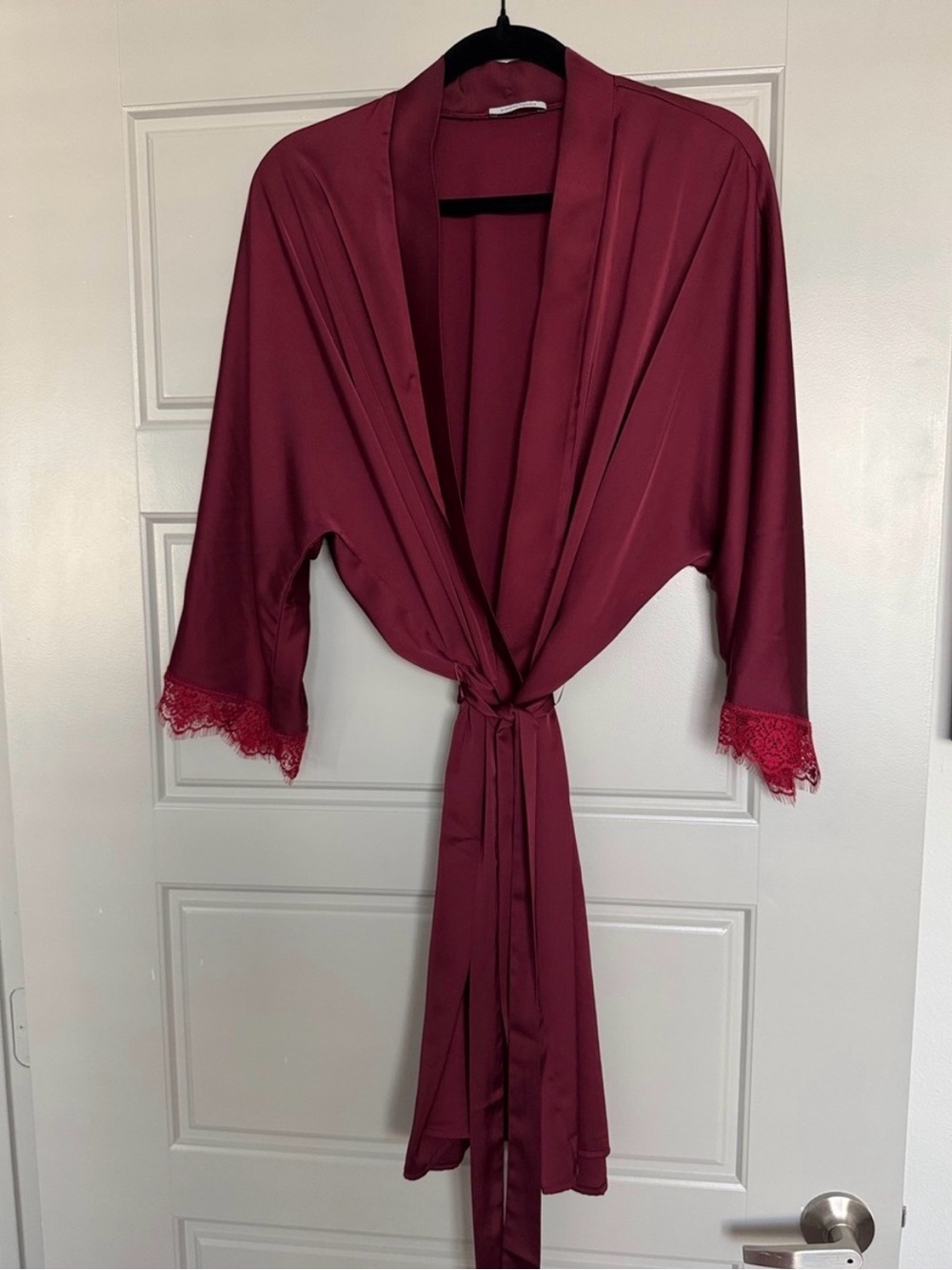 Simone Perele Secrets Wrap Satin Robe, S